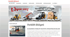 Desktop Screenshot of forkliftehliyeti.com