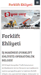 Mobile Screenshot of forkliftehliyeti.com