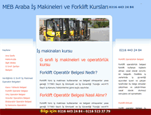 Tablet Screenshot of forkliftehliyeti.net